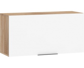 Skrinka na stenu Sven SVN-16 - sonoma svetlá / biely lesk
