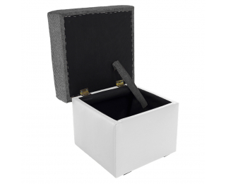 Taburetka T1 - sivá (Sawana 05) / biela (Soft 17)