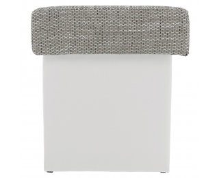 Taburetka T2 - sivá (Berlin 01) / biela (Soft 17)