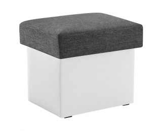 Taburetka T2 - sivá (Sawana 05) / biela (Soft 17)