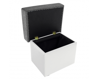 Taburetka T2 - sivá (Sawana 05) / biela (Soft 17)