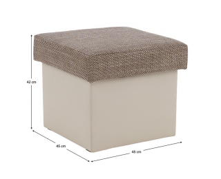 Taburetka T3 - cappuccino / béžová