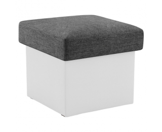 Taburetka T3 - sivá (Sawana 05) / biela (Soft 17)