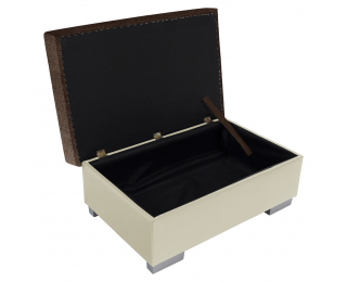 Taburetka T4 - hnedá / béžová