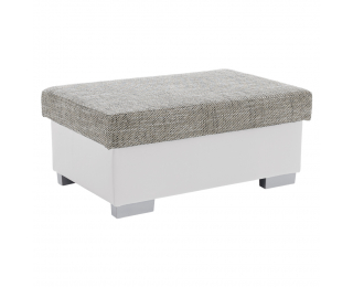 Taburetka T4 - sivá (Berlin 01) / biela (Soft 17)