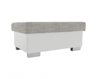 Taburetka T4 - sivá (Berlin 01) / biela (Soft 17)