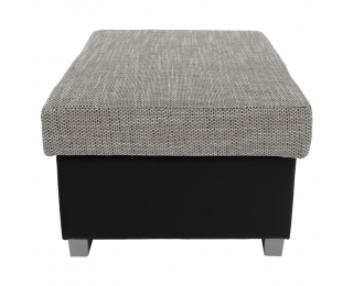 Taburetka T4 - sivá (Berlin 01) / čierna (Soft 11)