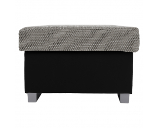 Taburetka T4 - sivá (Berlin 01) / čierna (Soft 11)