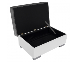 Taburetka T4 - sivá (Sawana 05) / biela (Soft 17)