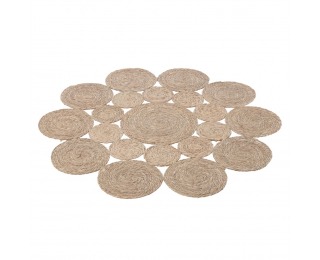 Okrúhly koberec Taban 120 cm - prírodná