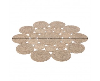 Okrúhly koberec Taban 120 cm - prírodná