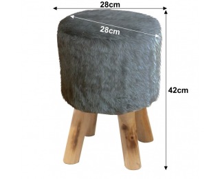 Taburetka Alpia - sivá / borovica