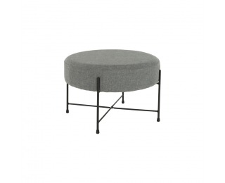 Taburetka Matir - sivá / čierna