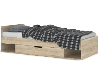 Jednolôžková posteľ s roštom Tavir 90 90x200 cm - dub sonoma