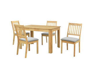 Jedálenský set Tedro 1+4 - prírodná