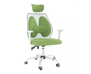 Kancelárske kreslo s podrúčkami Benno UT-C568X - zelená / biela