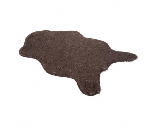 Umelá kožušina Fox Typ 4 60x90 cm - sivohnedá taupe / strieborná