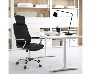 Kancelárska stolička s podrúčkami Izidor New - čierna