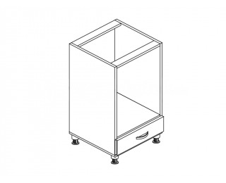 Kuchynská skrinka na sporák Jura New B ZK-60 K1 - biela / wenge