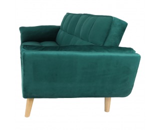 Rozkladacia pohovka Kaprera - smaragdová / buk Rozkladacia pohovka Kaprera - smaragdová / buk