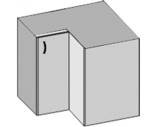 Dolná rohová kuchynská skrinka Lenka DN-88*88 - orech