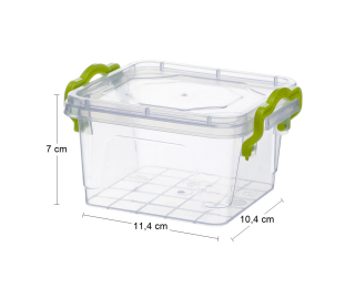 Plastový úložný box Tim 0,4 l - priehľadná