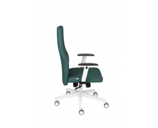 Kancelárska stolička s podrúčkami Timi W Plus - tmavozelená / biela