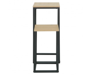 Príručný stolík (2 ks) Tolsos - dub / čierna