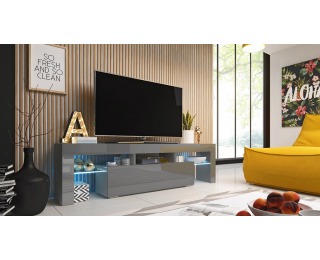 TV stolík Toro 158 - sivá / sivý lesk