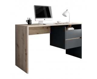 Písací stôl Tulio - dub artisan / grafit / antracit