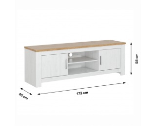 TV stolík Rene 173 - biela andersen / dub bernstein