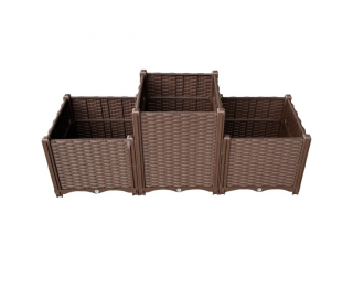 Plastový vyvýšený záhon Utlan Typ 2 - hnedá