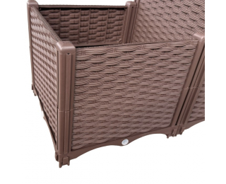 Plastový vyvýšený záhon Utlan Typ 2 - hnedá