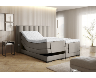 Elektrická polohovacia manželská posteľ Vajana 160 - béžová