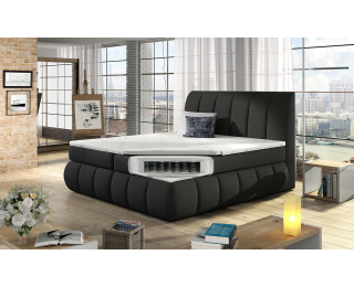 Čalúnená manželská posteľ s úložným priestorom Vareso 140 - sivá (Soft 29)