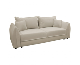 Rozkladacia pohovka s úložným priestorom Vebi Big Sofa - krémová