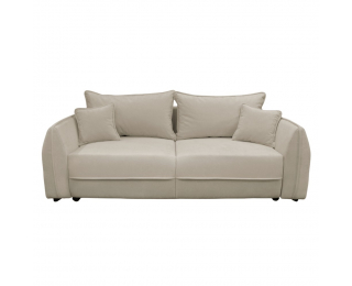 Rozkladacia pohovka s úložným priestorom Vebi Big Sofa - krémová