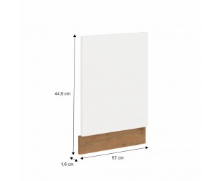 Dvierka na umývačku Vega ZM 570x446 cm - dub lancelot / biely vysoký lesk