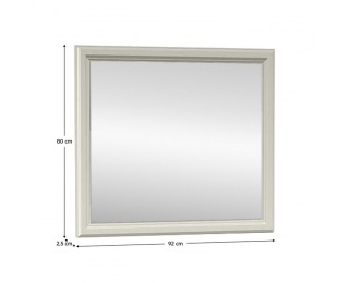 Zrkadlo na stenu Vendy W-21 - kasmír krémová / dub