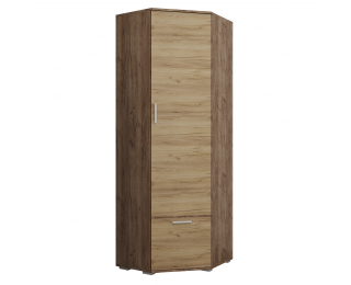 Rohová predsieňová skriňa Veneta CW - craft tobacco / dub craft zlatý