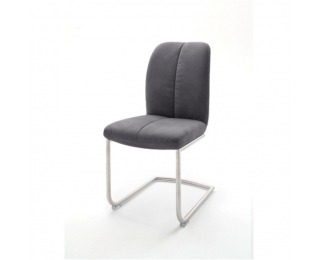 Jedálenská stolička Vermona Typ 3 - sivá / chróm