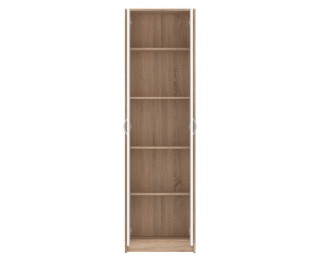 Dvojdverová policová skriňa Vira Mecki New - dub sonoma / biela