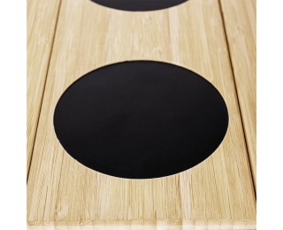 Drevená podložka na sedačku Vise - prírodná / čierna