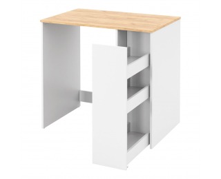 Skrinka nad práčku Vlasti - dub artisan / biela