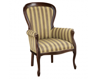 Rustikálne kreslo Wersal W-FOTEL 1 - wenge / zlatá (A4 0905) Rustikálne kreslo Wersal W-FOTEL 1 - wenge / zlatá (A4 0905)