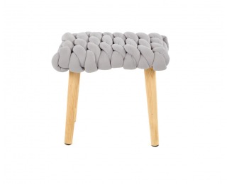 Taburetka Yeti - sivá / prírodná