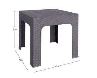 Záhradný stohovateľný stolík Zama - sivá