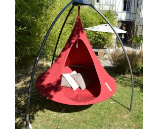 Závesné hojdacie kreslo Klorin New Big Size 180x180 cm - červená