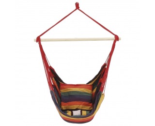 Závesné hojdacie kreslo Nikolo New 100x130 cm - červená