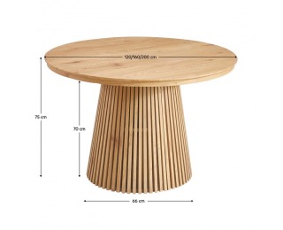 Rozkladací jedálenský stôl Zeken Typ 1 120-200/75 - dub